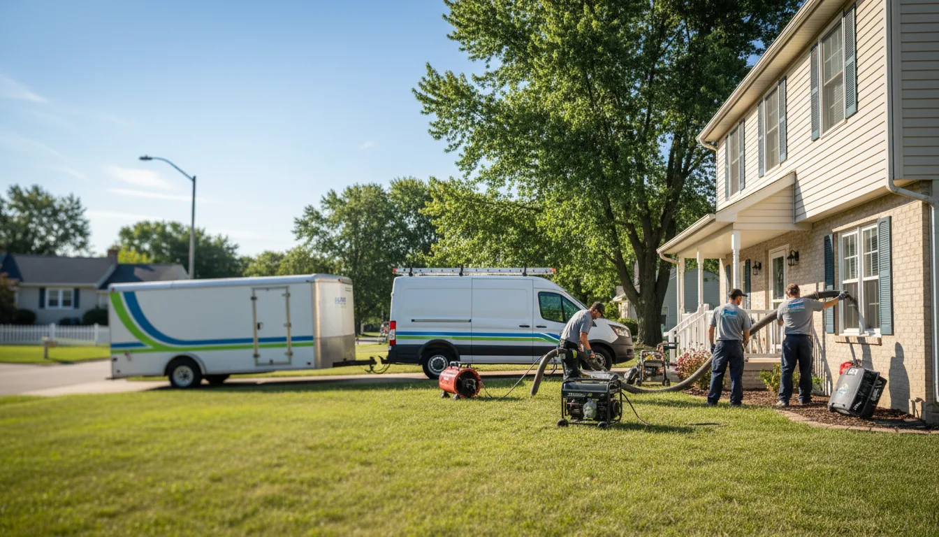 Flooded Basement Restoration And Cleanup With Repair in Golden, IL near me